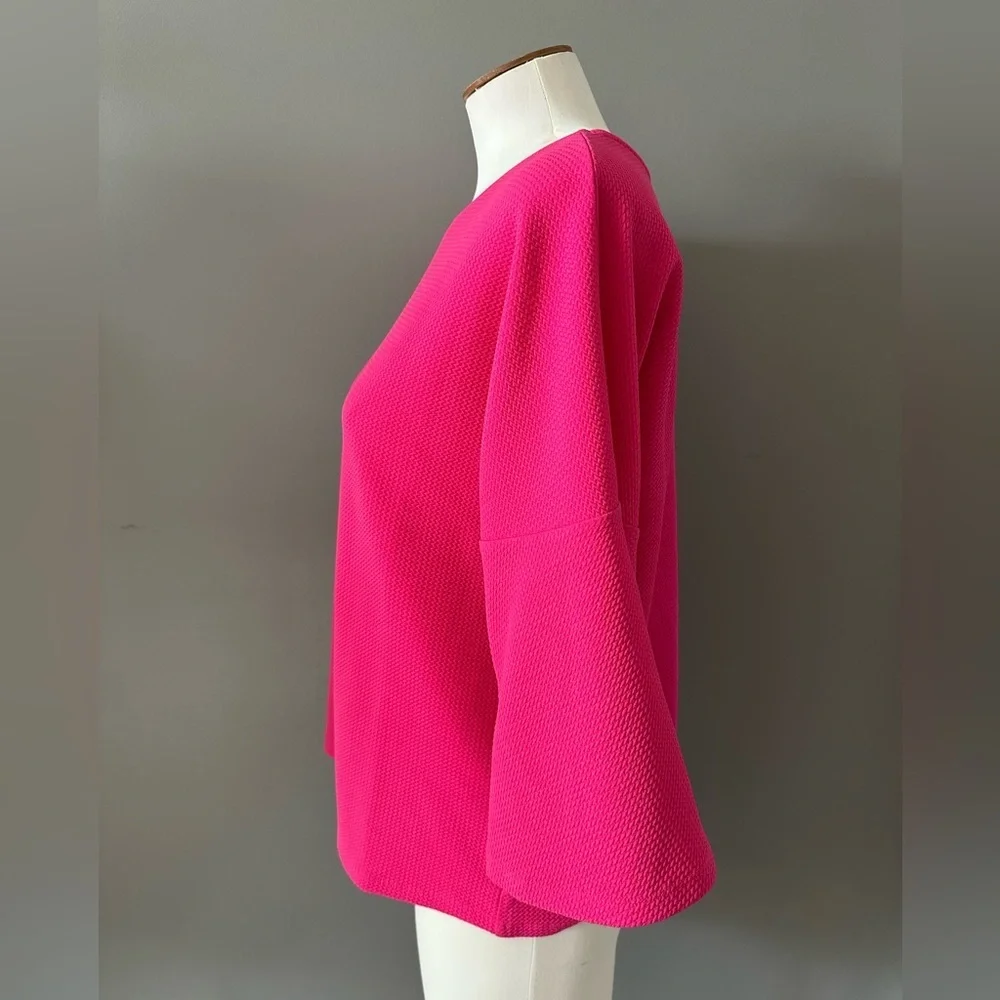 Jones New York pink tulip sleeve top - Picture 3 of 3